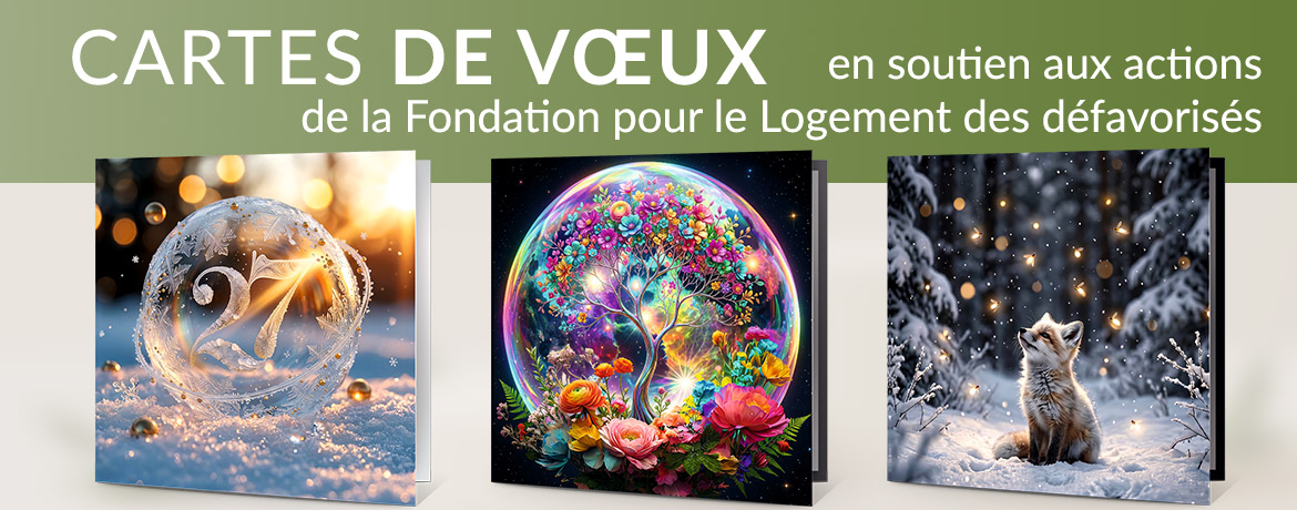 Cartes de vœux écologie nature paysage Fondation pour le Logement